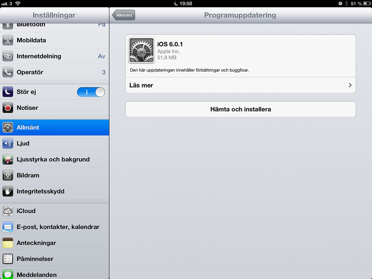 iOS 6.0.1 är här