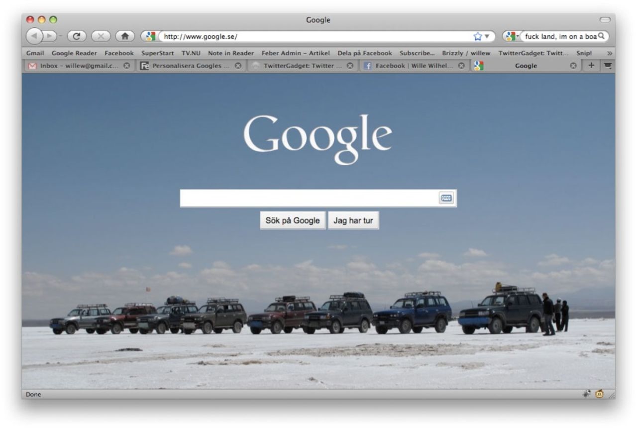 Google skrotar bakgrundsbilder