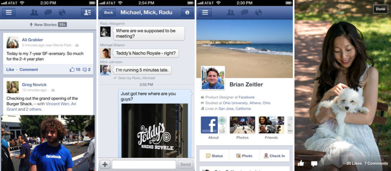 Facebook släpper ny version till iOS