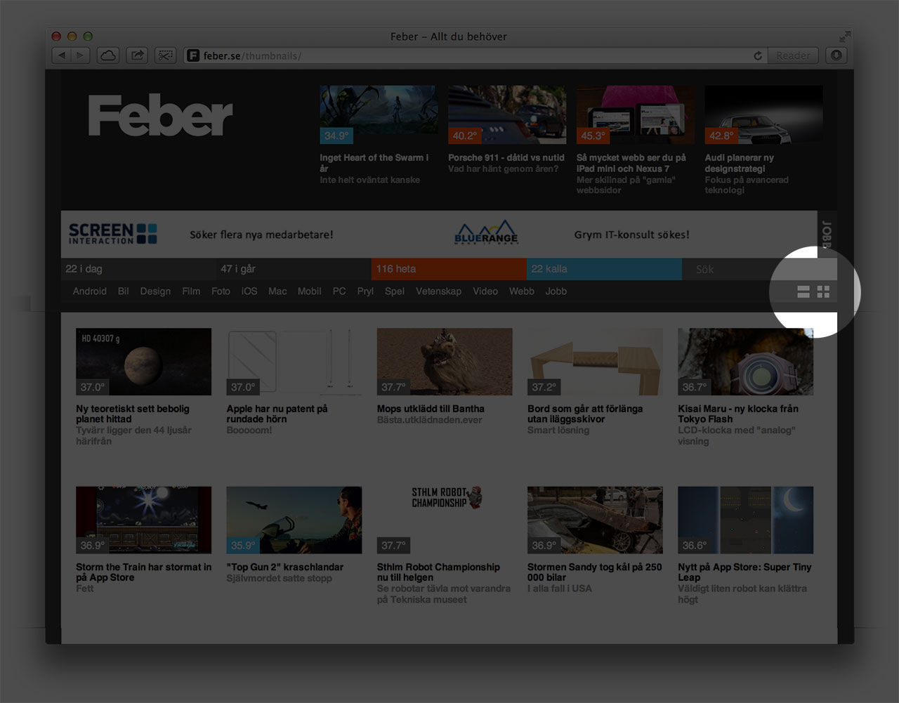 Nu kan du se artiklar som tumnaglar