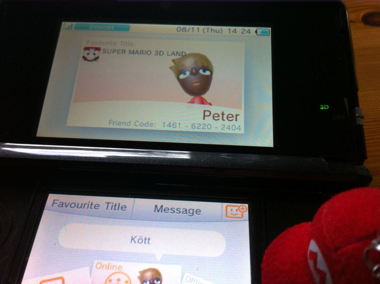 Inga friendcodes på Wii U