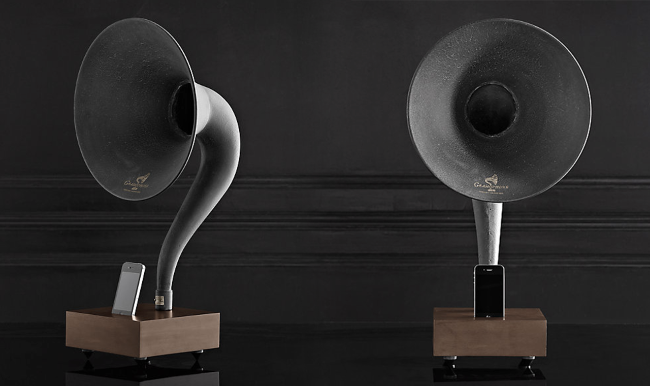 Snygg gramofon för iPhone