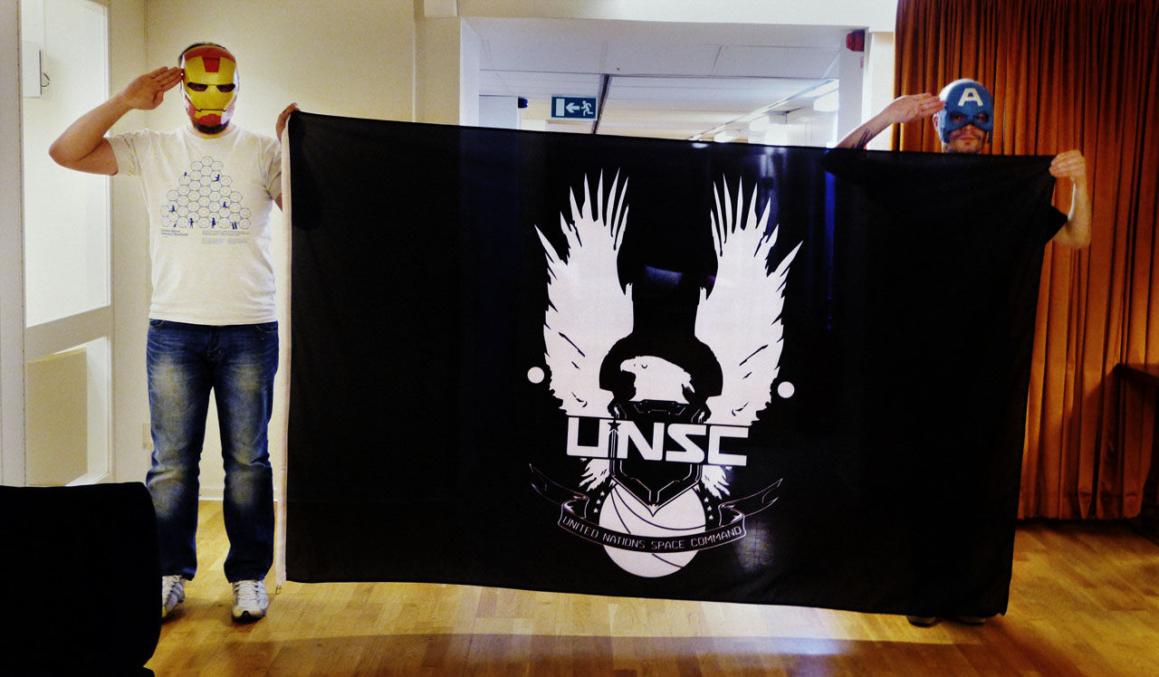 Vinn en UNSC-flagga