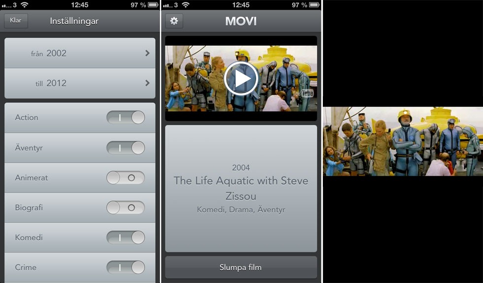 Movi app - när du inte vet vilken film du ska kolla på. Ny