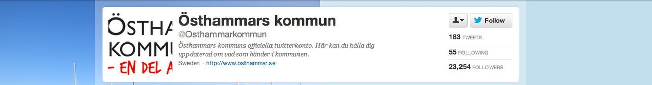 Kändisar köpte 35 000 twitter-följare till Östhammars kommun