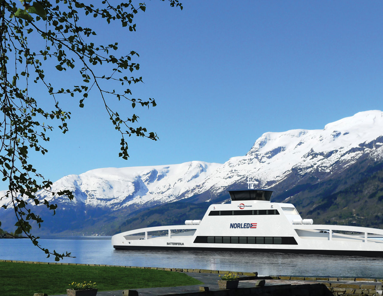 Batteridriven färja ska börja kryssa i Norge