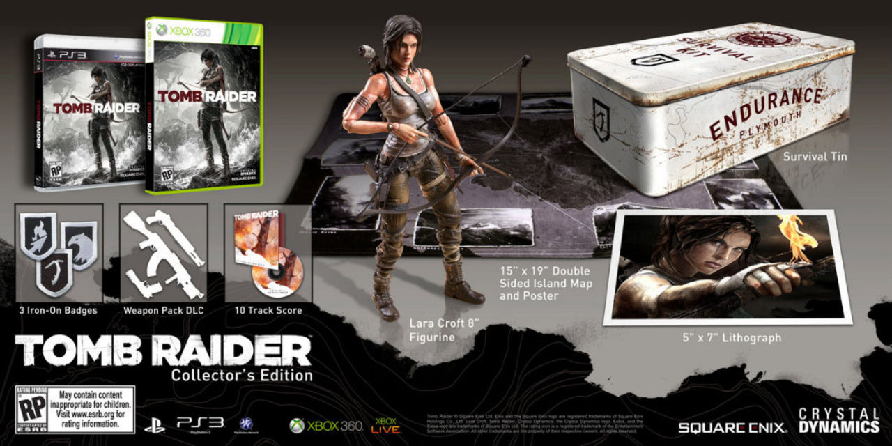 Detta innehåller collectors edition av Tomb Raider