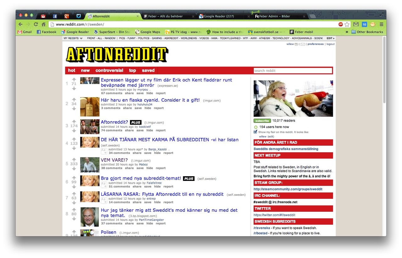 Ny design på Sweddit