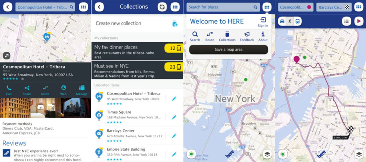 HERE Maps släppt till iOS nu