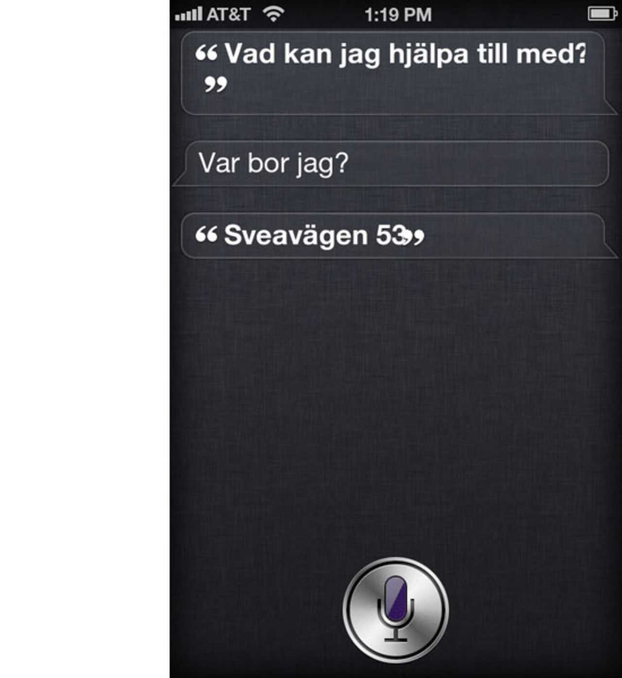 SIRI på svenska sägs vara på gång