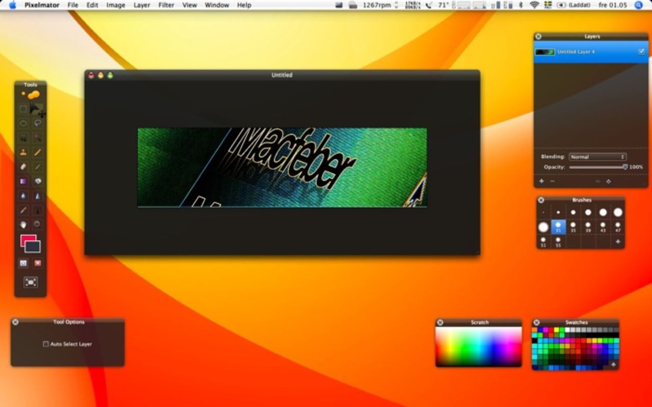 Pixelmator Beta 1 når Febers redaktion