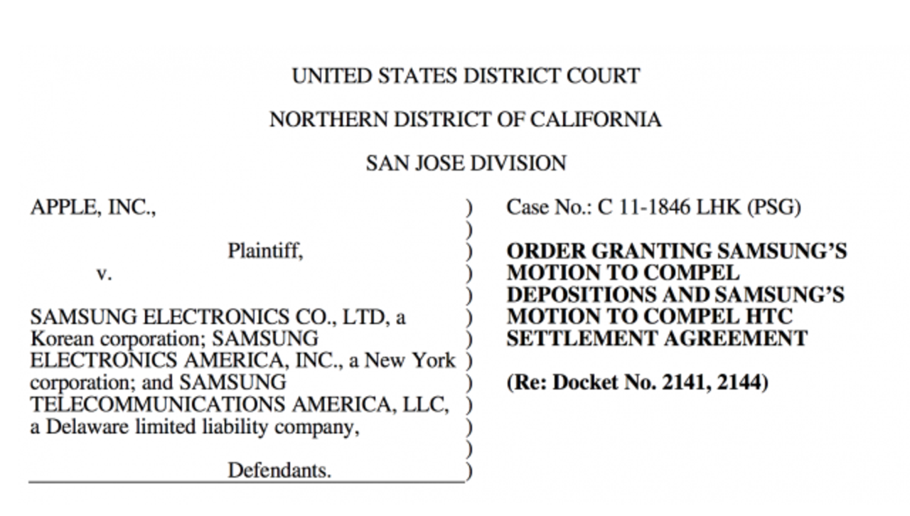 Samsung vill se dealen som Apple och HTC gjorde