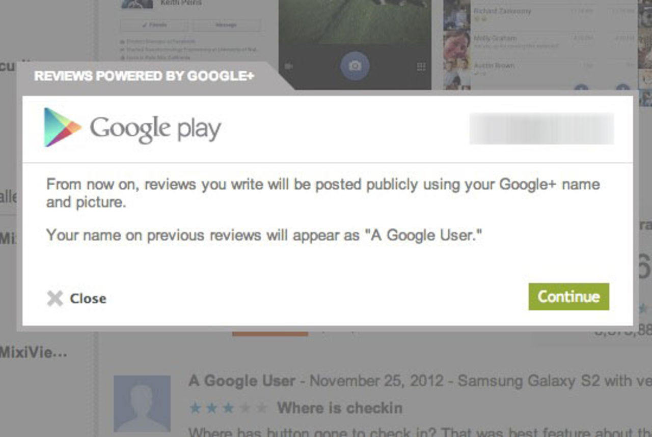 Nu måste du använda Google+ för att skriva recensioner på Google Play