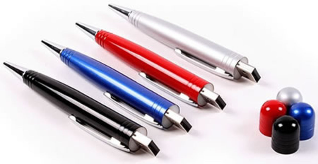 Kulspetspenna med 1 GB USB-minne