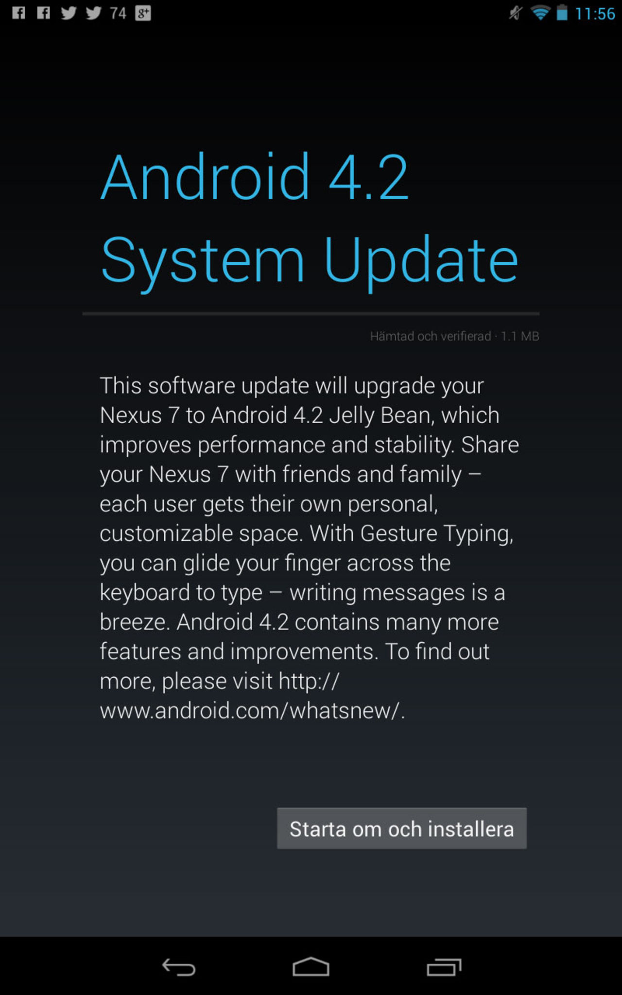 Nexusar får Android 4.2.1