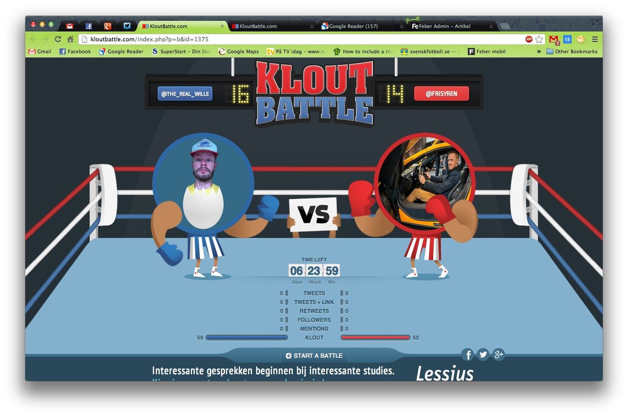 KloutBattle