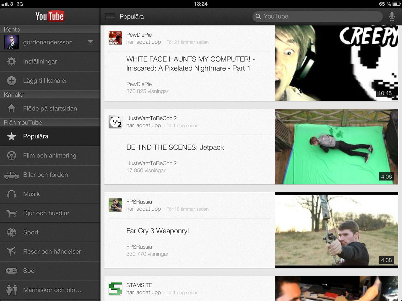 YouTube-appen får stöd för iPad och iPhone 5