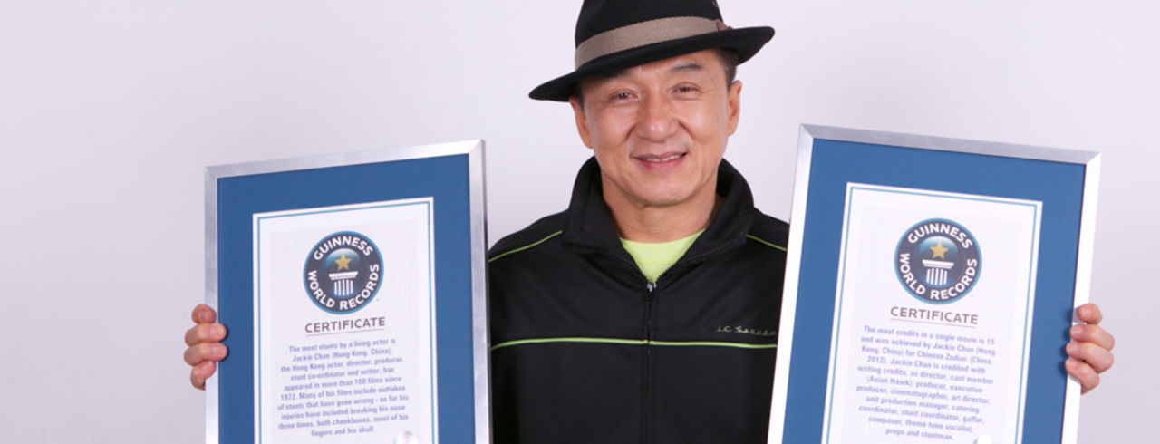 Jackie Chan till Guinness rekordbok