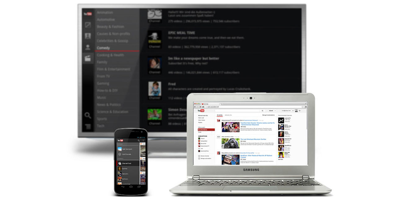 YouTube får ny design