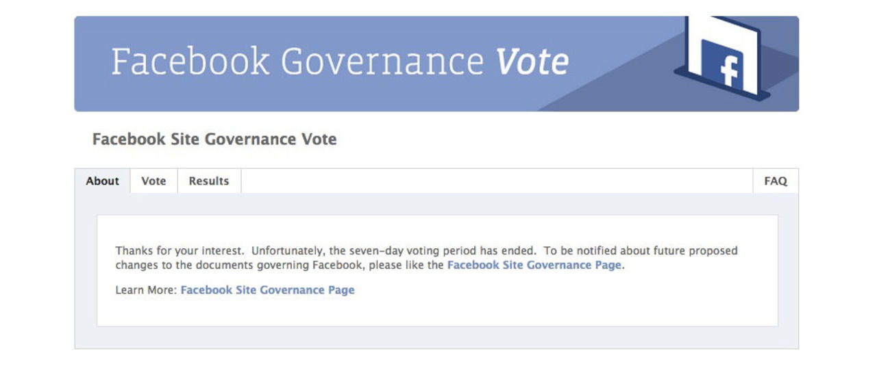 Facebooks demokrati-projekt skrotas