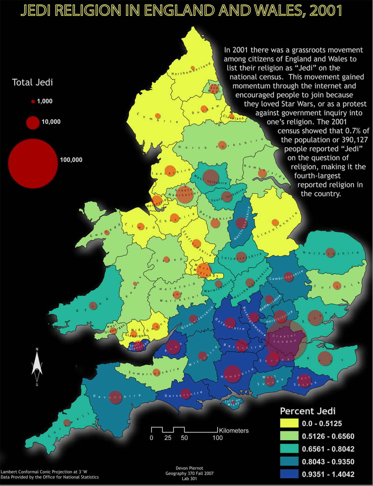 Jediriddare störst av alternativa religioner i England och Wales