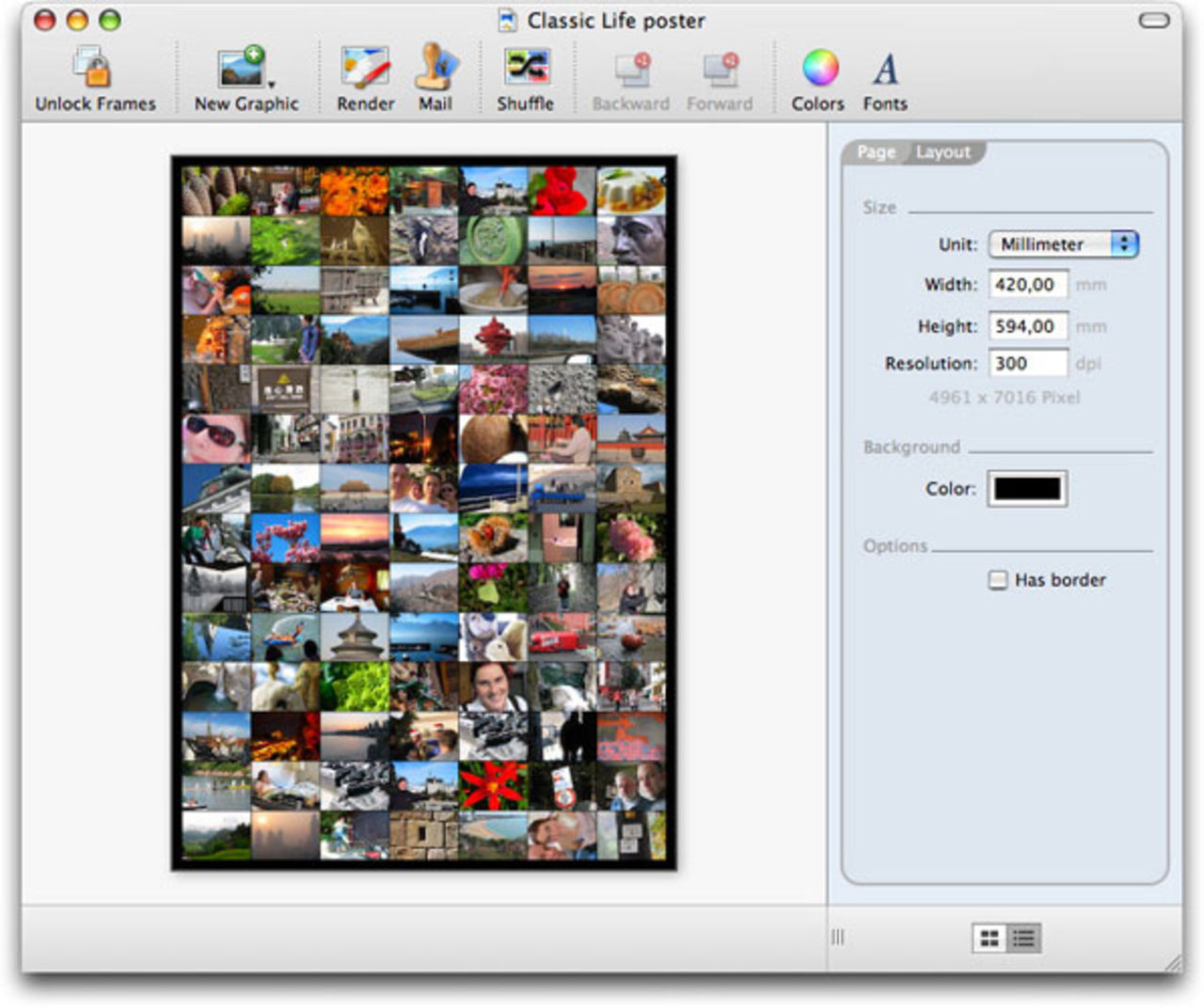 Gör posters med Posterino