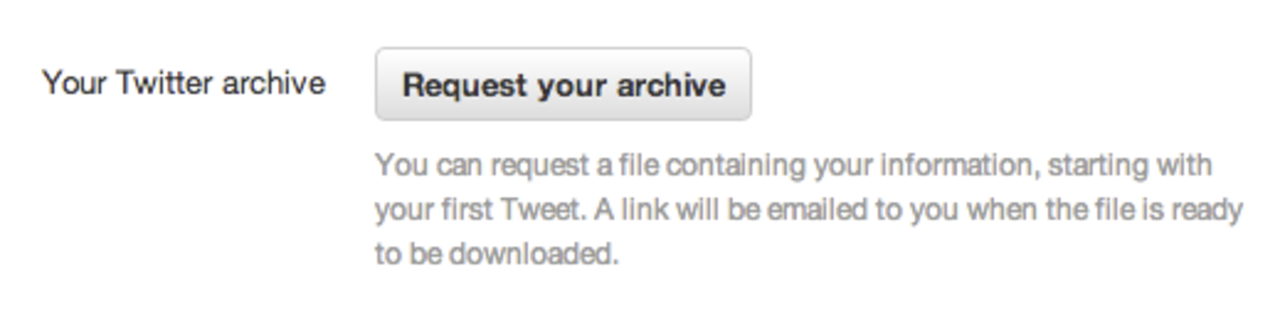 Snart kan du ladda hem din Twitter-historik