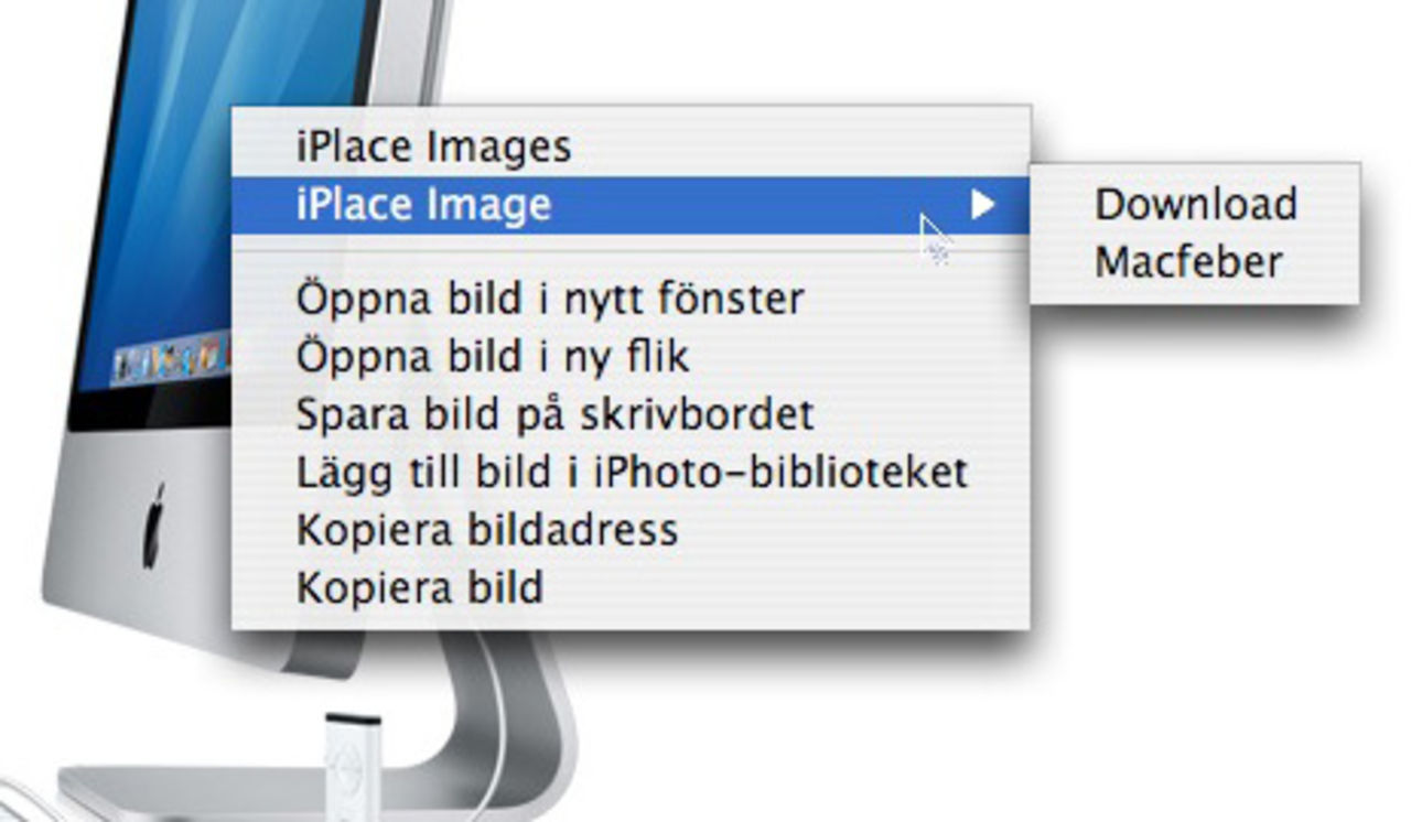 iPlace: enklare nedladdning av bilder i Safari