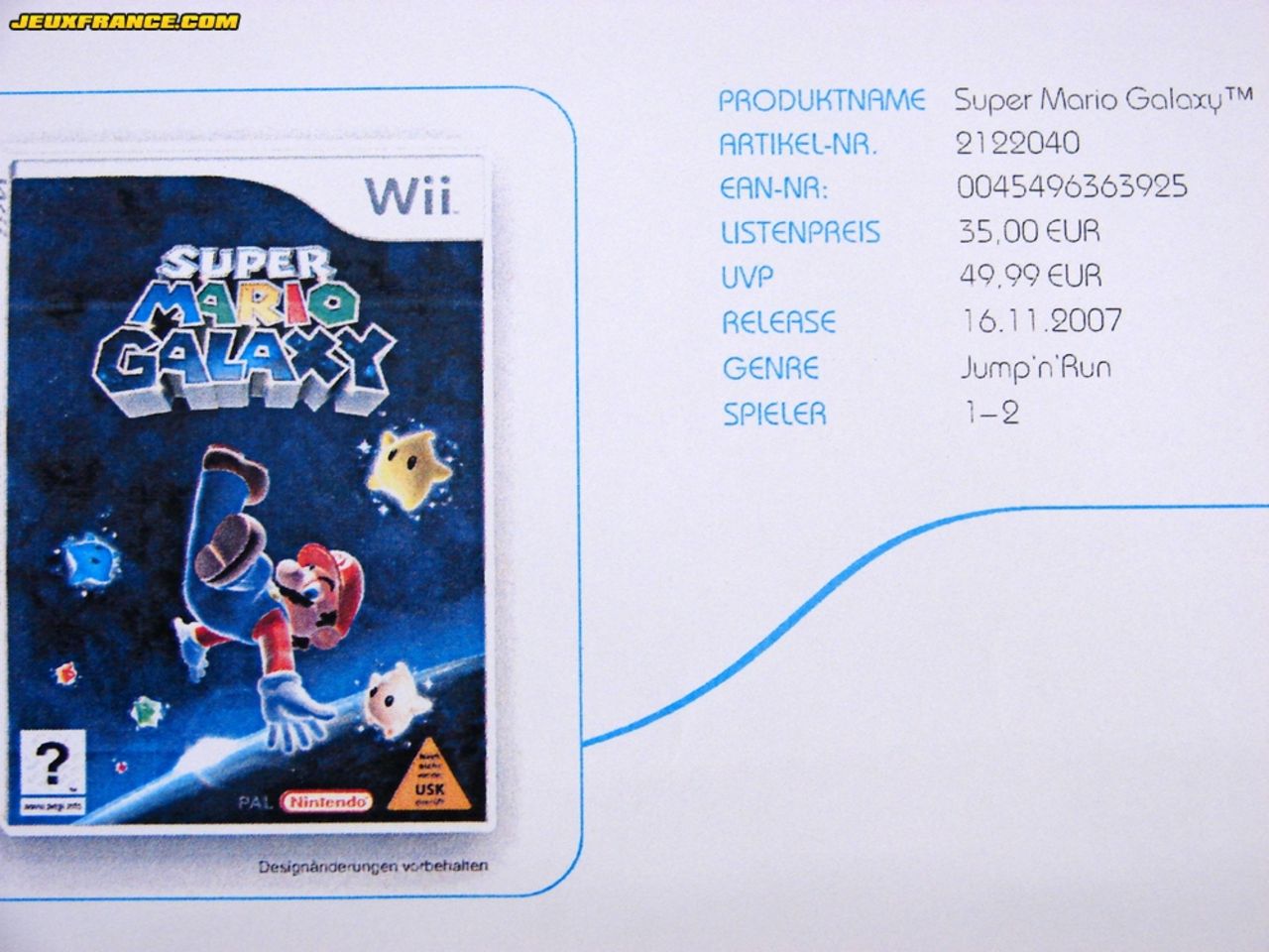 Super Mario Galaxy den 16: e november?