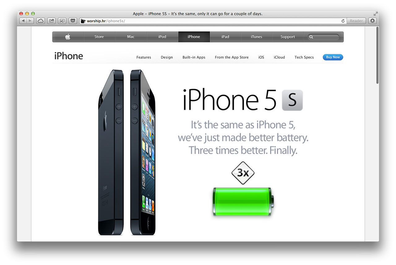 Koncept för iPhone 5S