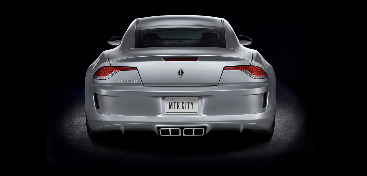 Fisker Karma med Corvette-kul under skalet