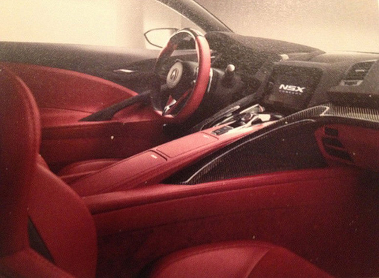 Insidan på Hondas NSX-koncept