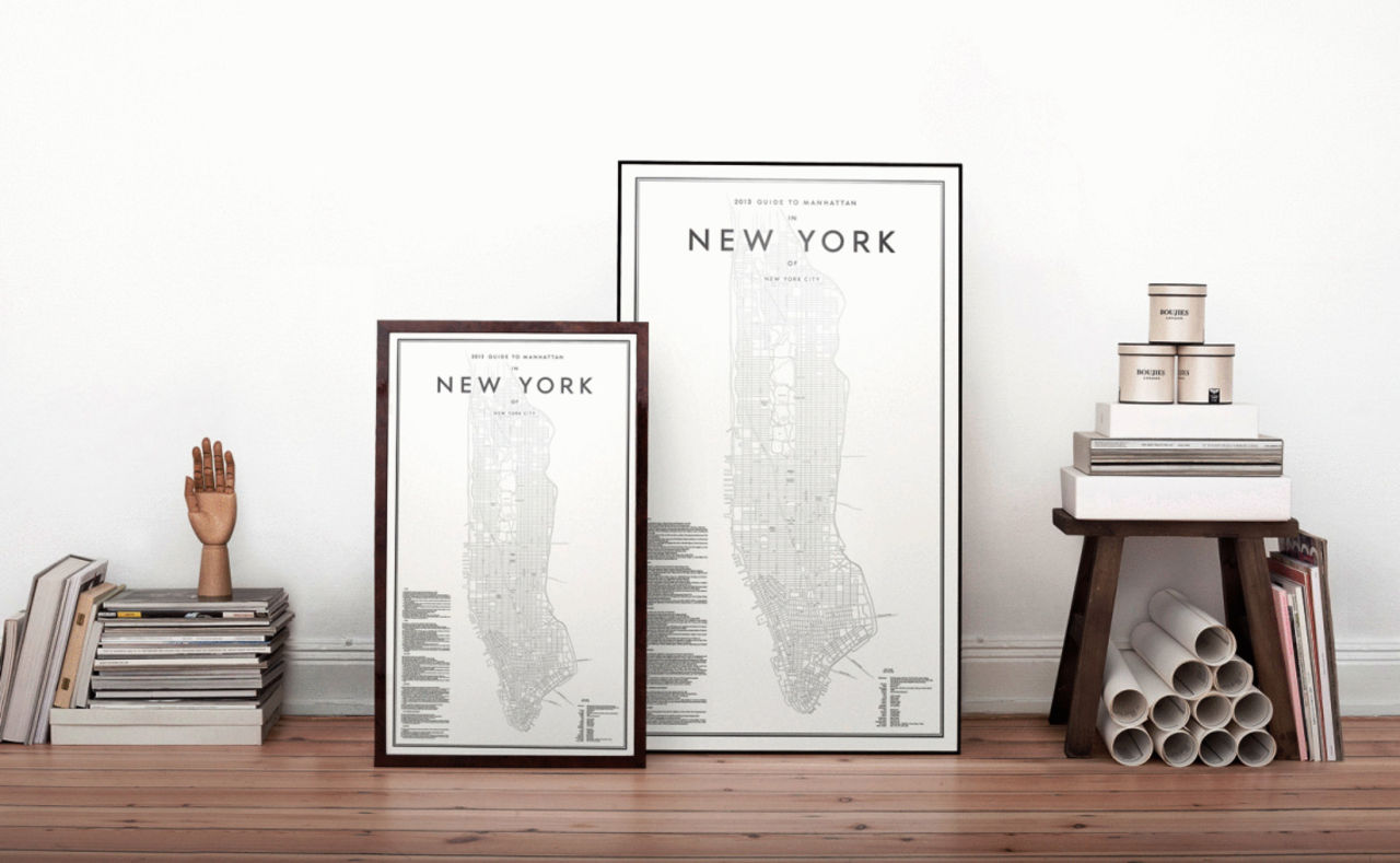 Guide till Manhattan för väggen