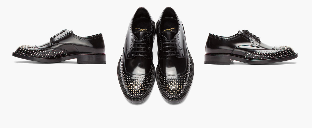 Nålade brogues-skor från Saint Laurent