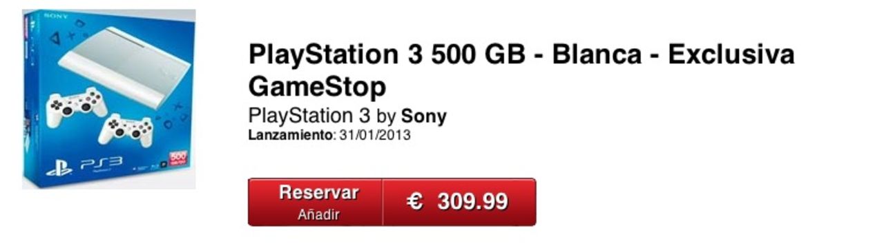Vit PlayStation 3 till Europa