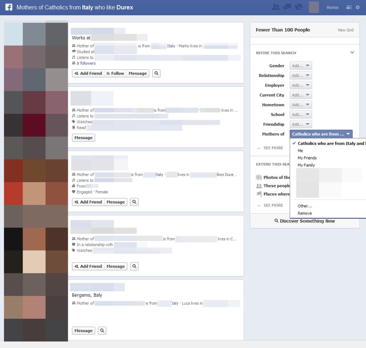 Actual Facebook Graph Searches