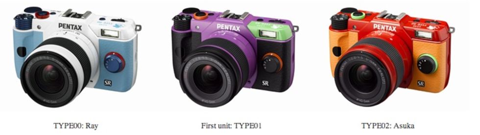 Evangelion-kameror från Pentax