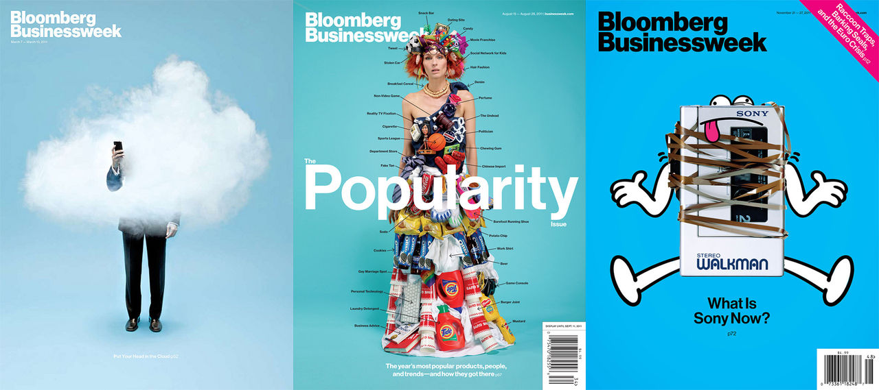 Massor med Bloomberg-omslag samlade