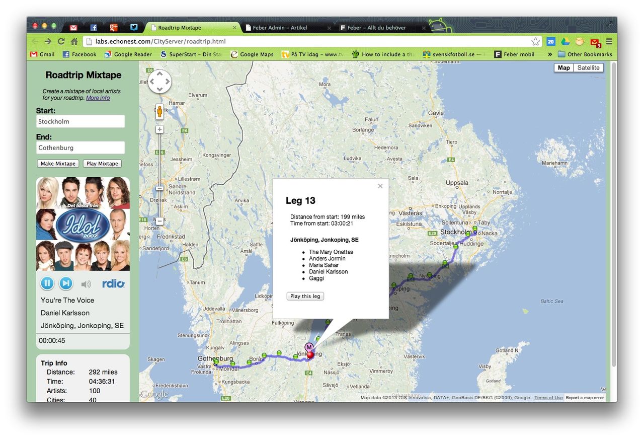 Roadtrip Mixtape fixar spellistan till bilen