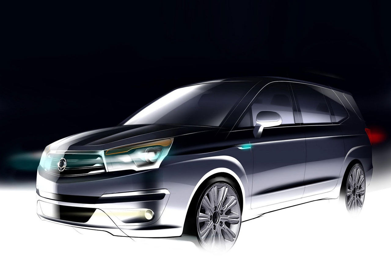 SsangYong visar skisser på nästa Rodius