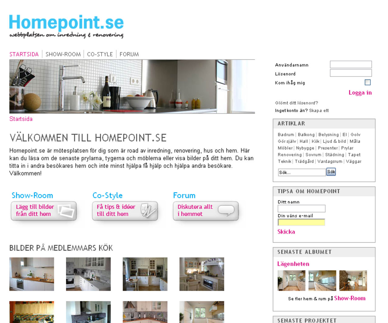 Homepoint.se - webbplats om inredning och renovering