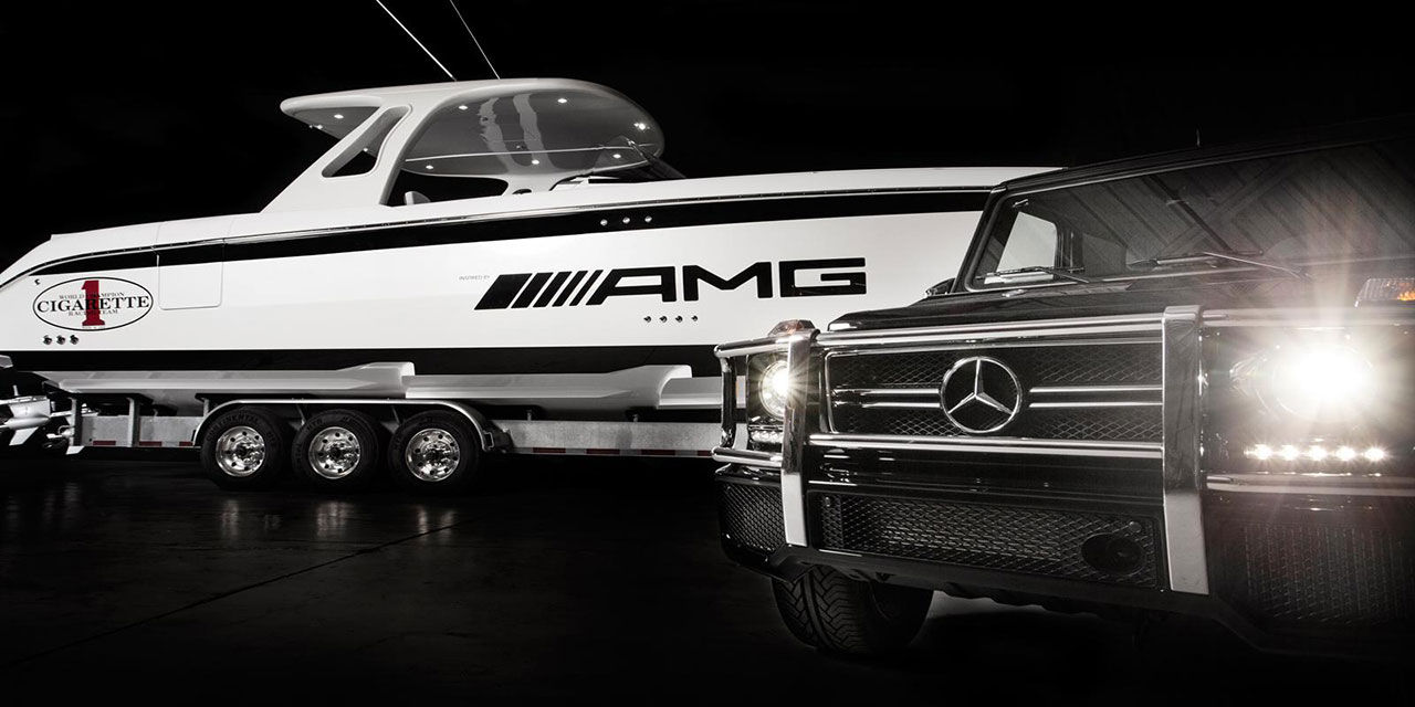 Huntress - båt inspirerad av Mercedes G63 AMG