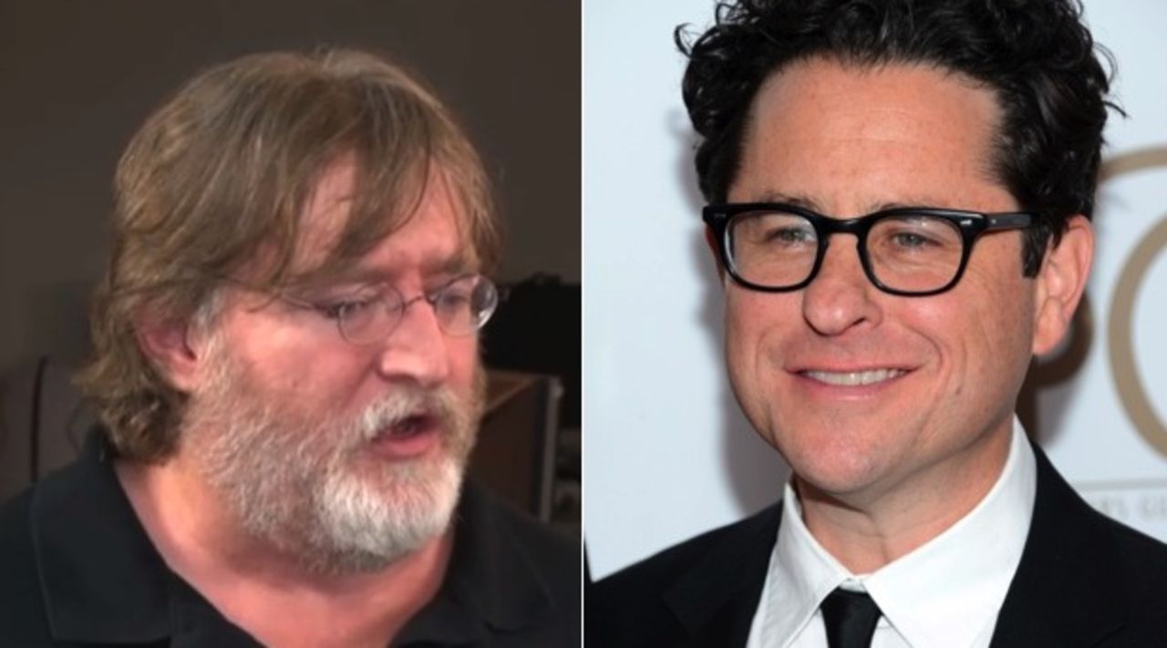 J. J. Abrams och Gabe Newell snackar