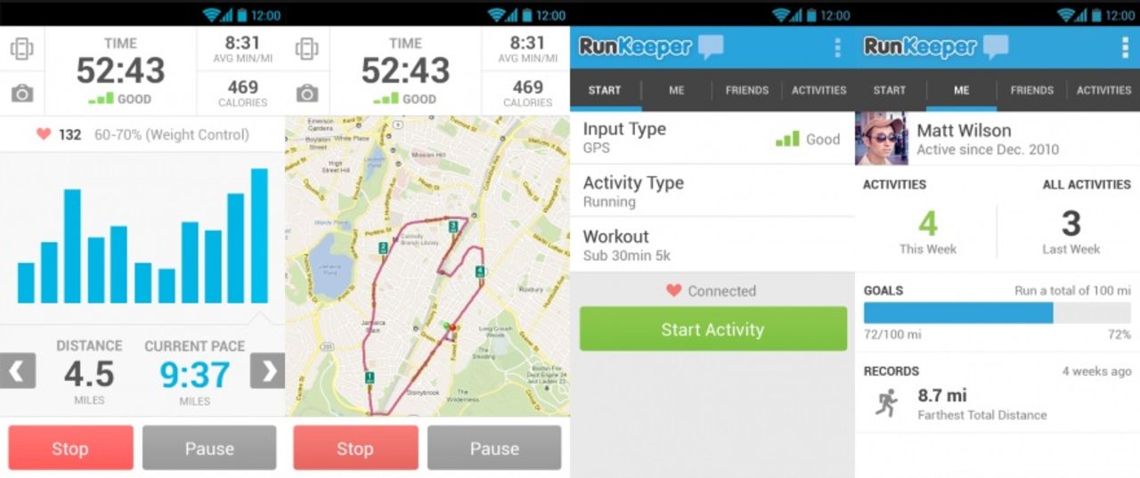 Runkeeper för Android får en ansiktslyftning