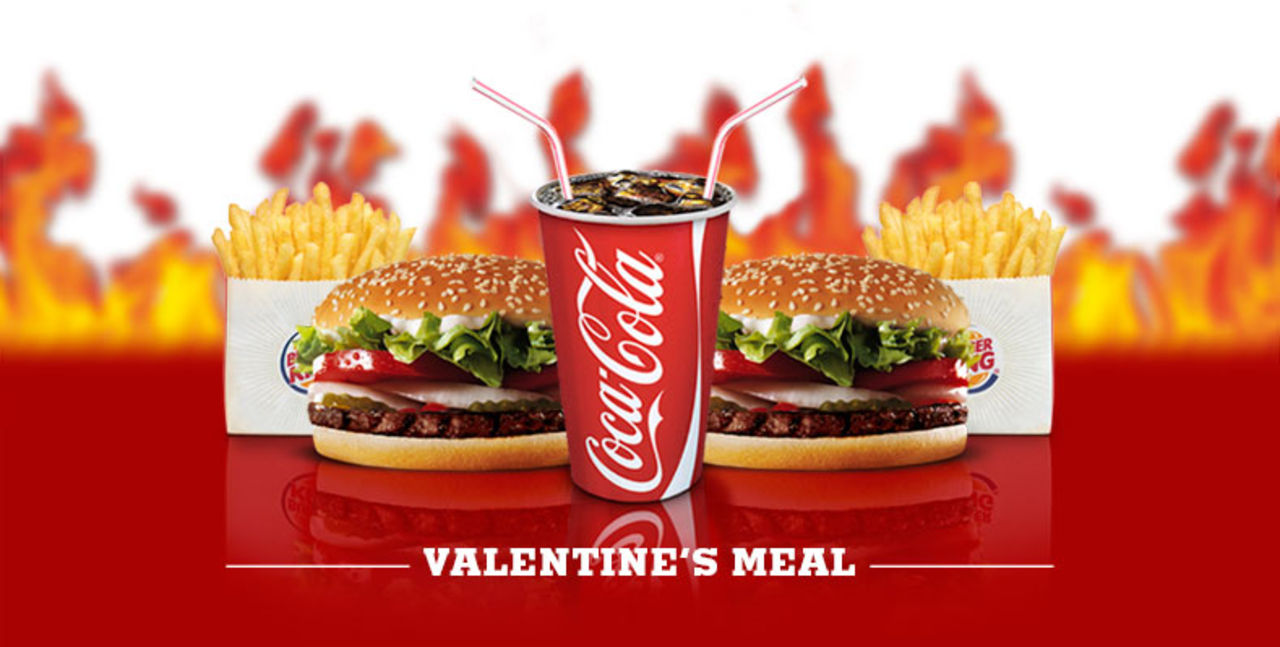 Ät med kärleken på Burger King