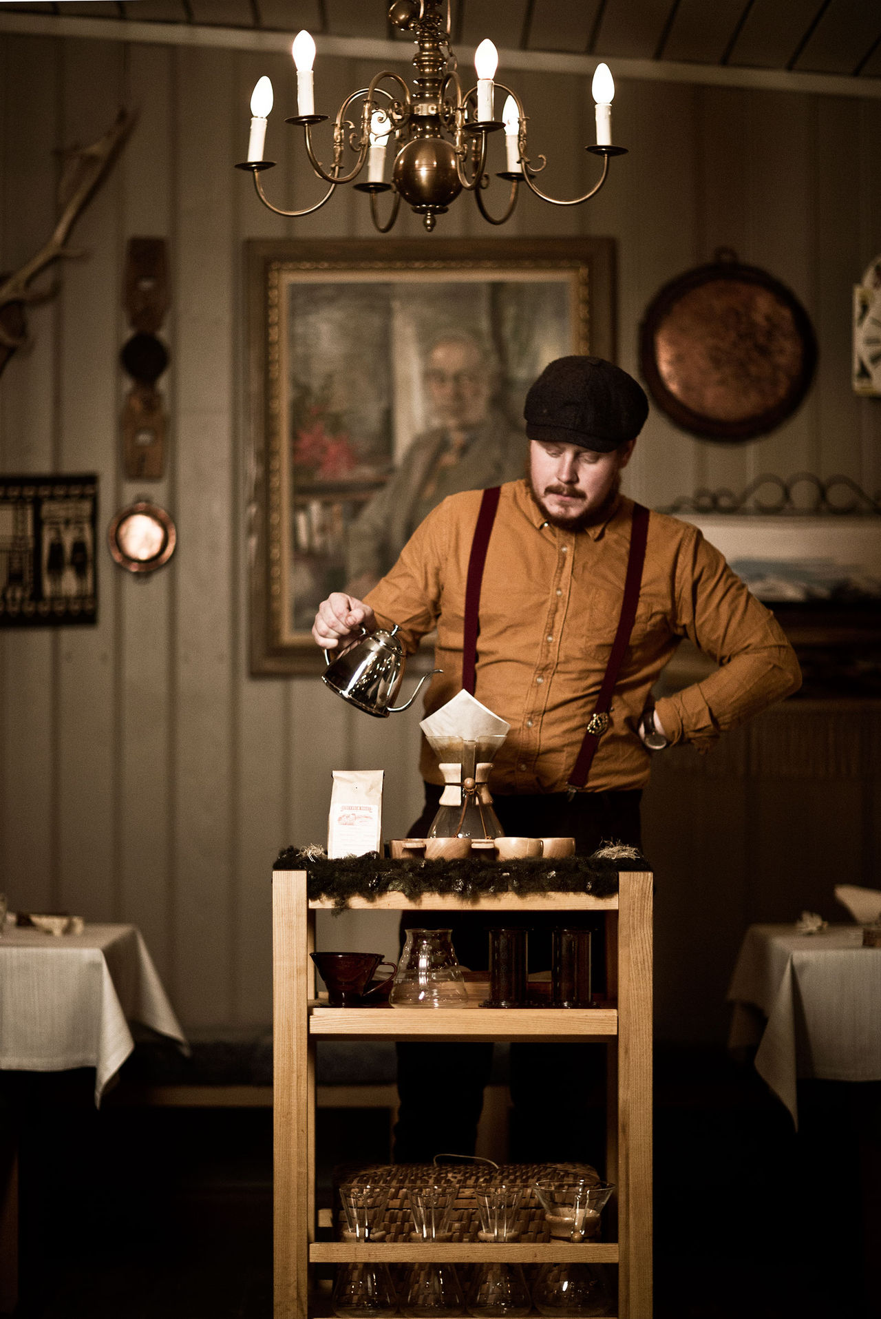 Hampus bjuder på kaffe