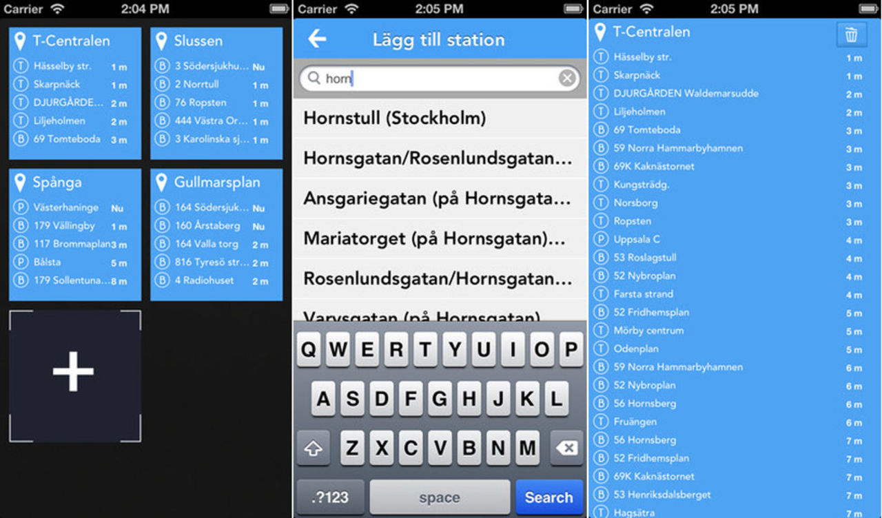 SL Tiden håller koll på dina favorit-stationer