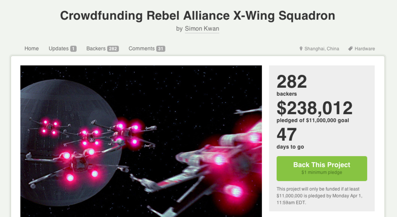 Hjälp till att bygga en skvadron med X-Wings