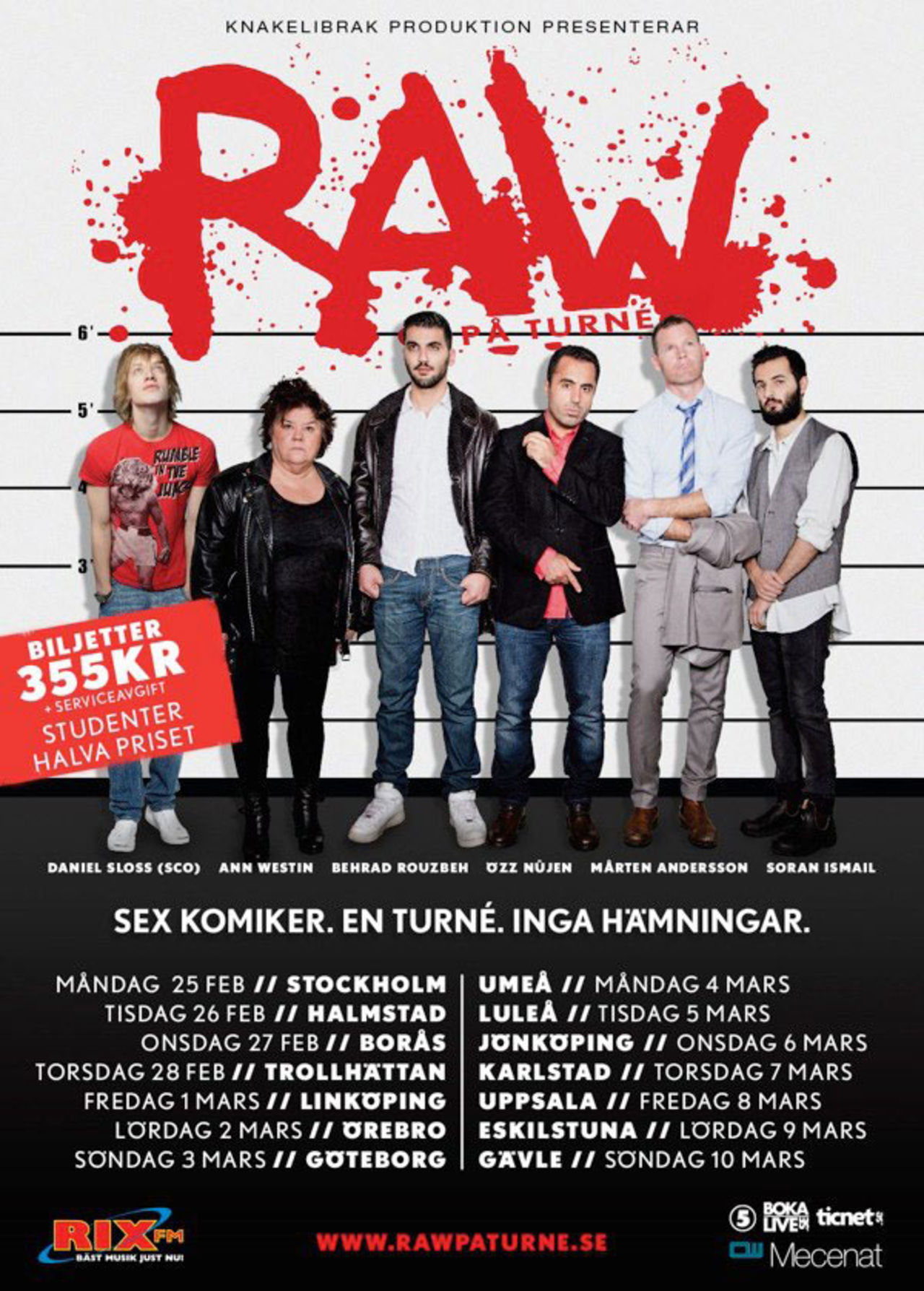 RAW åker på turné