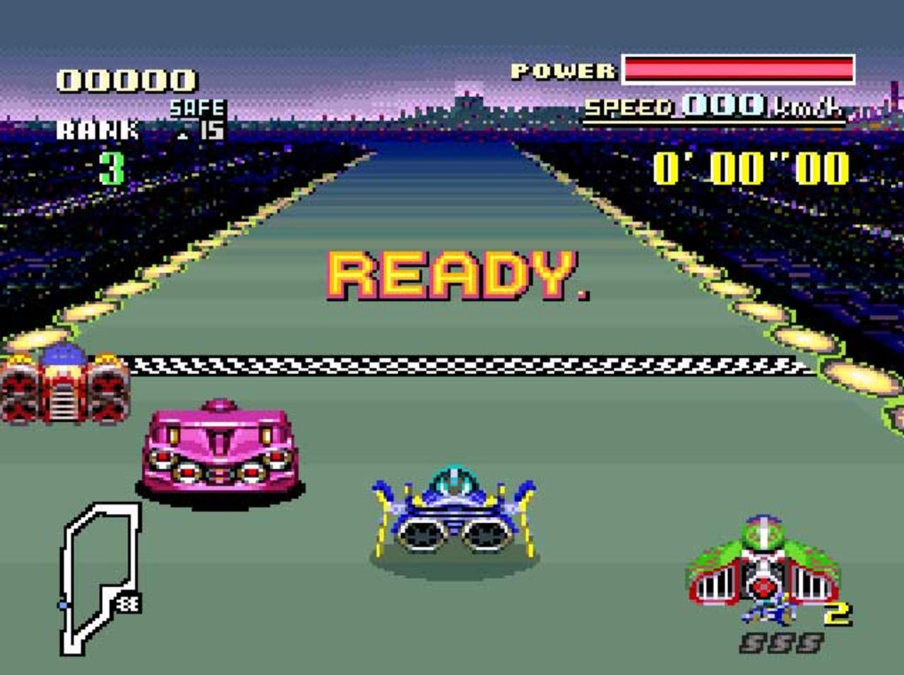 Virtual Console-spelet F-Zero körs i 60Hz